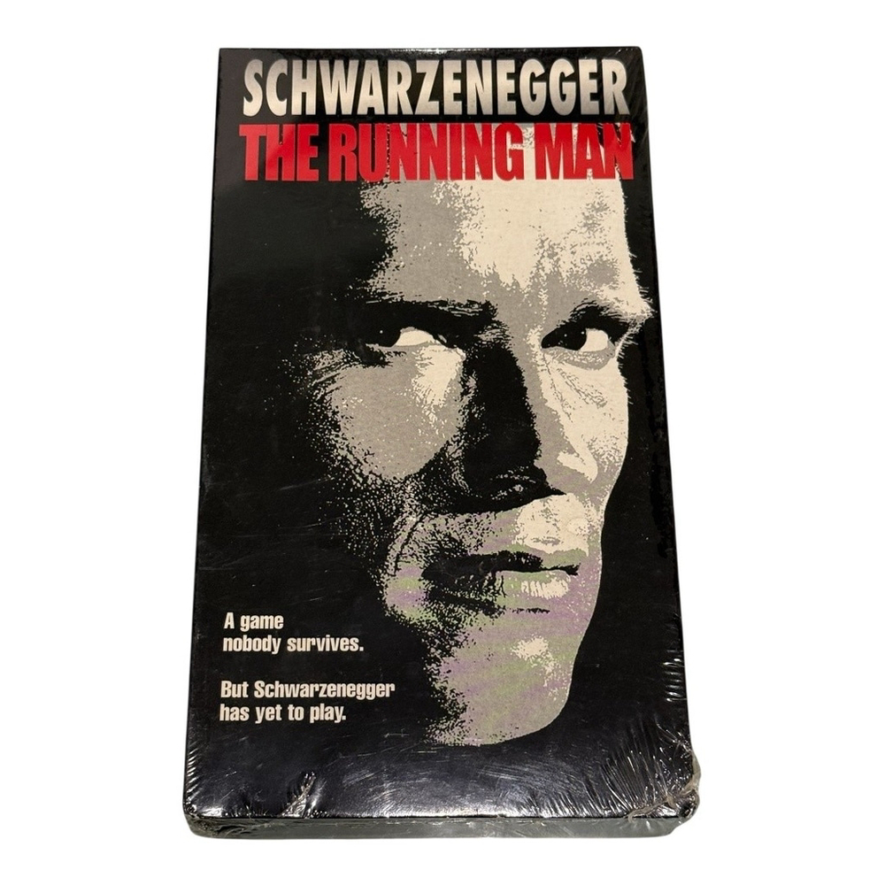 Vintage The Running Man VHS Sealed 1987 Schwarzenegger Action Republic Pictures